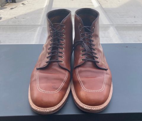 Photo by jamwithsam on November 4, 2023 of the Alden Indy Boot in Brown Atlantic Club Calf.