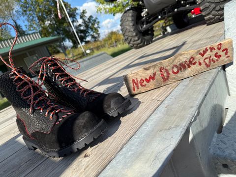 Photo by chadthebootguy on October 2, 2025 of the JK Boots O.T. in Bloodcore Bison.