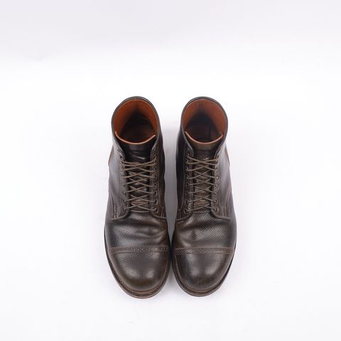 Photo by inthosejawnz on February 5, 2025 of the Viberg Service Boot BCT in Horween Cognac Shell Boxboard.
