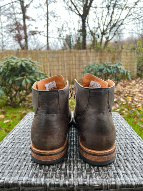 Photo by Marcel_K on December 4, 2022 of the Viberg Service Boot BCT in Maryam 1071 Port Vitello Calf Nubuck.