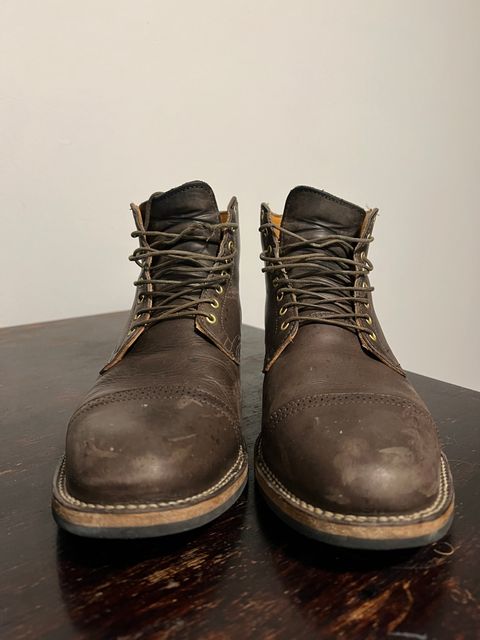 Photo by Marcel_K on February 3, 2023 of the Viberg Service Boot BCT in Maryam 1071 Port Vitello Calf Nubuck.