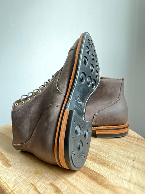 Photo by Marcel_K on October 1, 2022 of the Viberg Service Boot BCT in Maryam 1071 Port Vitello Calf Nubuck.