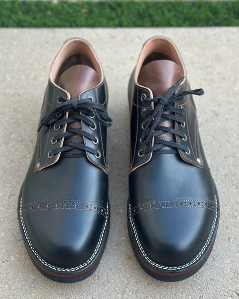 Photo by austinrylees on September 30, 2025 of the New River Boot Quade in Horween Horse Front Strips.