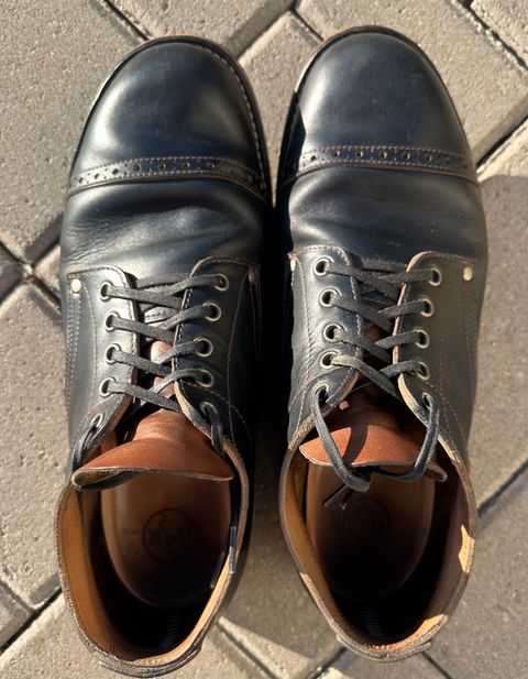 Photo by austinrylees on March 4, 2026 of the New River Boot Quade in Horween Horse Front Strips.