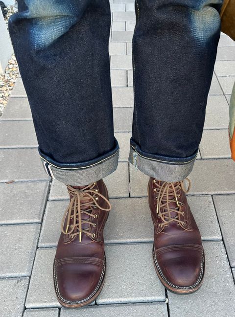 Photo by austinrylees on September 5, 2025 of the Nicks Parkhurst V2 in Horween Tan Waxed Flesh.