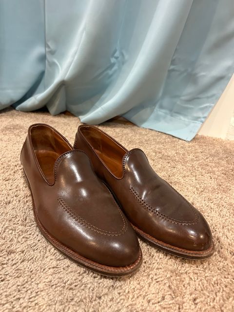 Photo by maguire6859 on February 3, 2024 of the Alden Plain Toe Loafer in Horween Ravello Shell Cordovan.