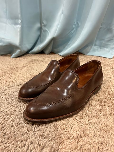 Photo by maguire6859 on February 3, 2024 of the Alden Plain Toe Loafer in Horween Ravello Shell Cordovan.