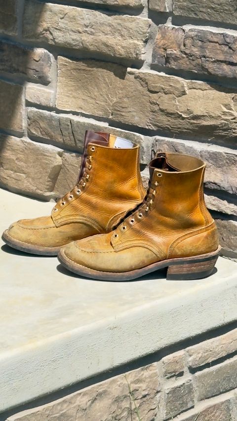 Photo by DocLineman on June 21, 2026 of the Nicks Ranger MTO in Horween Acorn Cypress.