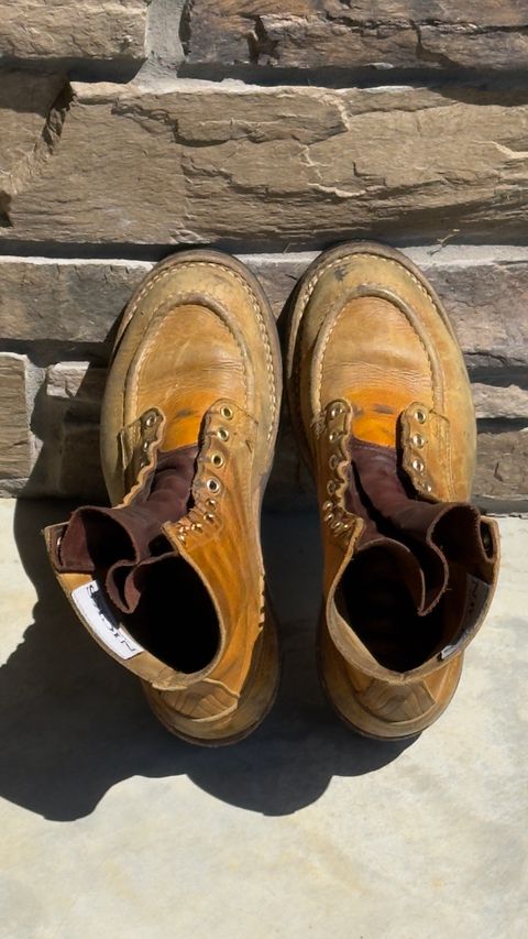 Photo by DocLineman on June 21, 2026 of the Nicks Ranger MTO in Horween Acorn Cypress.