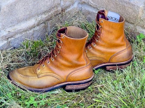 Photo by DocLineman on June 25, 2026 of the Nicks Ranger MTO in Horween Acorn Cypress.