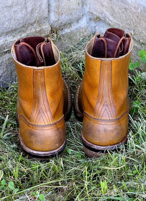 Photo by DocLineman on June 24, 2026 of the Nicks Ranger MTO in Horween Acorn Cypress.