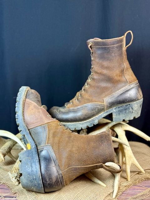 Photo by DocLineman on May 4, 2025 of the Nicks x Rose Anvil ND3 in Horween Brown Waxed Flesh & Seidel 1964 Brown.