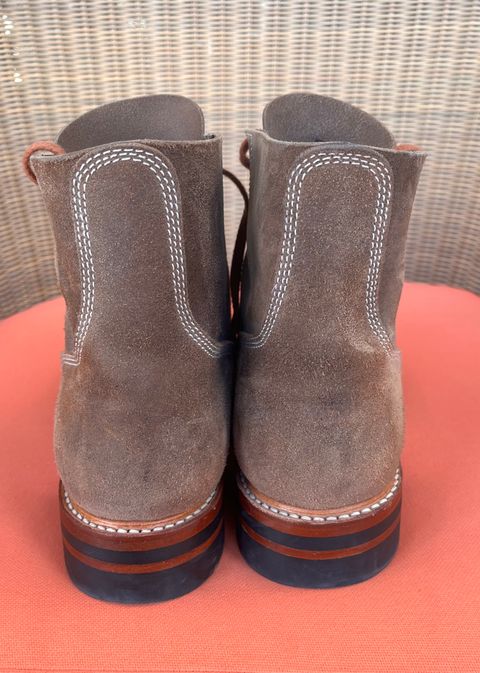 Photo by raw_indighoul on December 3, 2024 of the John Lofgren M-43 Service Shoes in Horween Natural Chromexcel Roughout.