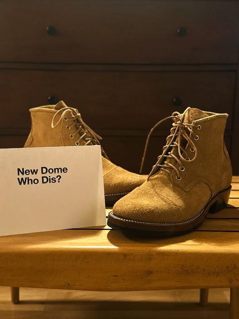 Photo by old_walrus on October 1, 2025 of the Mora Son Shoes De Brazza in Indonesian CH Dark Havana - Roughout.