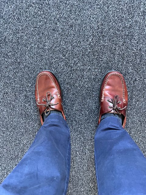 Photo by Snailchang on March 18, 2025 of the L.L.Bean Casco Bay Boat Shoe in Canyon Brown Leathwr.