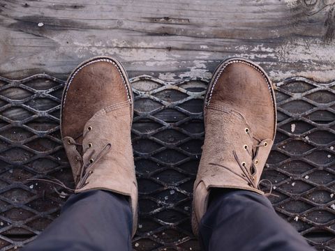 Photo by henrysun on November 8, 2022 of the Paris Sun Unlisted Model in C.F. Stead Autumn Spice Waxed Kudu.
