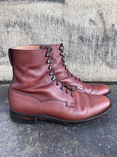 Photo by doublekicks on April 3, 2026 of the Crockett & Jones Radnor in Rust Scotch Grain.