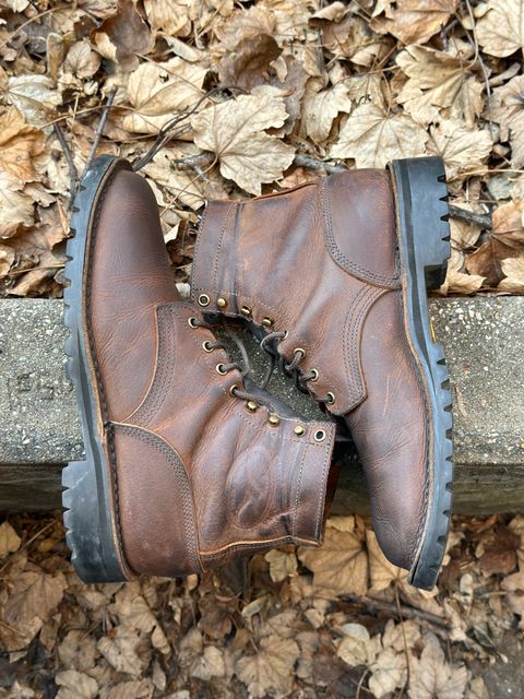 Photo by gabriel18 on January 5, 2024 of the JK Boots 300X in Seidel Brown Oil Tan.