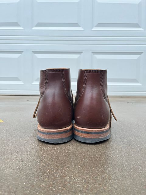 Photo by udi on December 4, 2022 of the Viberg Boondocker BCT in Horween Pigment Brown Workshoe Butt.