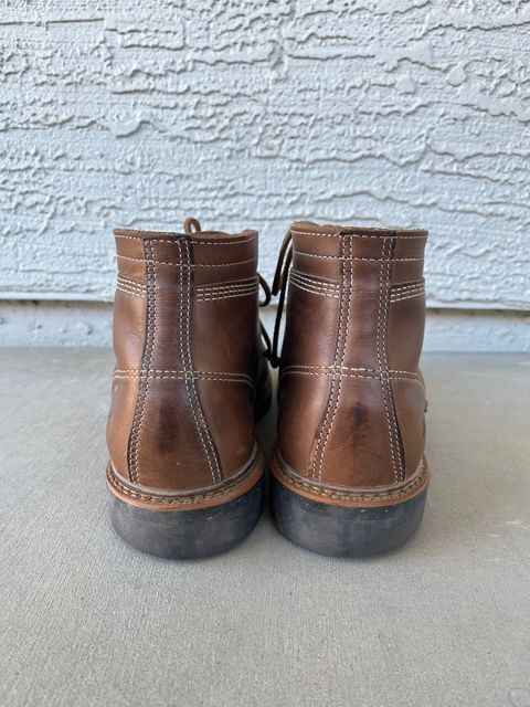 Photo by udi on December 4, 2024 of the Thorogood 1892 Portage in Horween Natural Chromexcel.