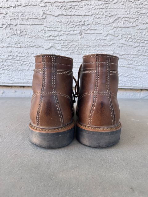 Photo by udi on February 5, 2025 of the Thorogood 1892 Portage in Horween Natural Chromexcel.