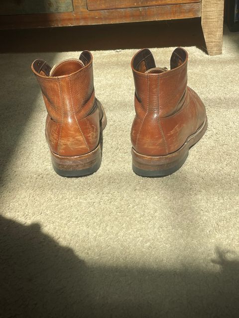 Photo by QuietRyter on October 7, 2022 of the Alden Indy Boot in Unknown Leather.