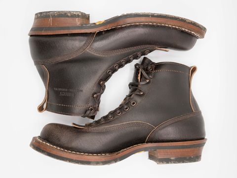 Photo by J_L on December 5, 2023 of the White's 350 Cutter in Horween Brown Waxed Flesh.
