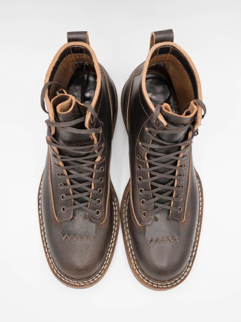 Photo by J_L on December 5, 2023 of the White's 350 Cutter in Horween Brown Waxed Flesh.