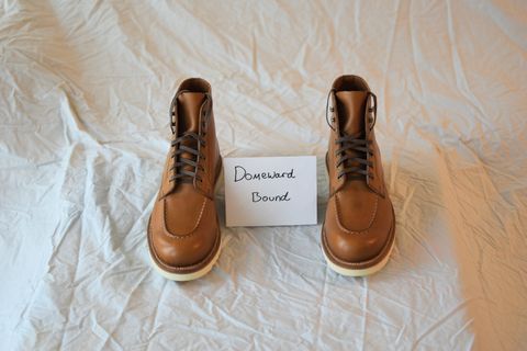 Photo by SKopp on October 2, 2023 of the Grant Stone Brass Boot in Badalassi Carlo Saddle Tan Minerva.