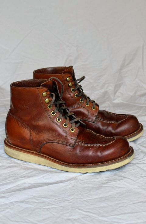Photo by SKopp on January 3, 2024 of the Grant Stone Brass Boot in Badalassi Carlo Saddle Tan Minerva.