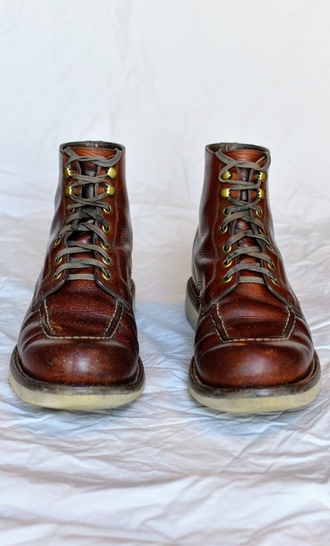 Photo by SKopp on March 4, 2024 of the Grant Stone Brass Boot in Badalassi Carlo Saddle Tan Minerva.