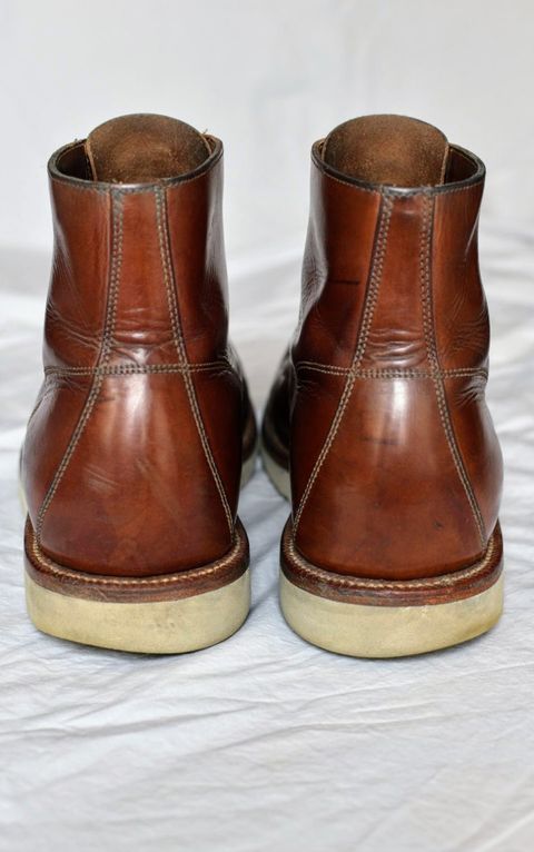 Photo by SKopp on April 2, 2024 of the Grant Stone Brass Boot in Badalassi Carlo Saddle Tan Minerva.