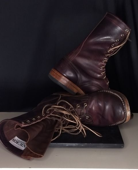 Photo by a1moyer on September 29, 2025 of the Nicks Nicks / X Parkhurst V3 in Horween Color 8 Cypress.
