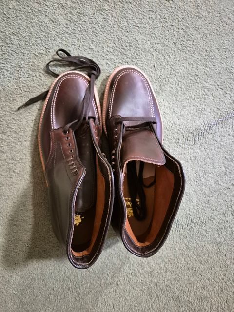 Photo by mvilla on May 21, 2024 of the Alden Indy Boot in Horween Brown Chromexcel.