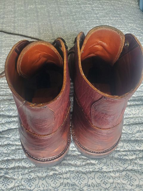 Photo by ma on February 3, 2024 of the Grant Stone Diesel Boot in Seidel Walnut Bison.