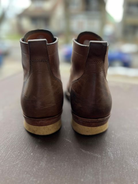 Photo by Rivera on February 5, 2023 of the Monroe Unlisted Model in Horween Natural Chromexcel.