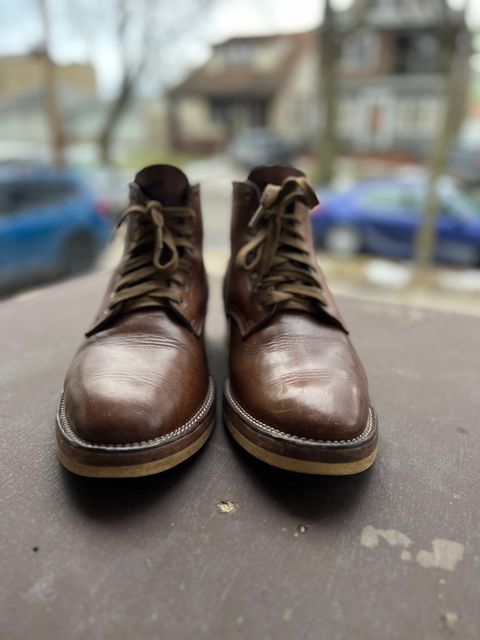 Photo by Rivera on February 5, 2023 of the Monroe Unlisted Model in Horween Natural Chromexcel.