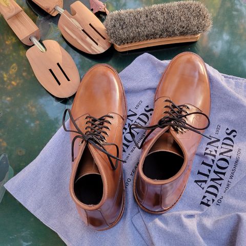 Photo by manowar on November 9, 2023 of the Allen Edmonds Higgins Mill in Horween Natural Shell Cordovan.