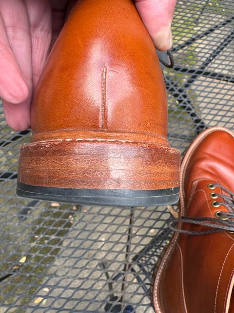 Photo by ridepaso on April 2, 2025 of the Grant Stone Diesel Boot in Badalassi Carlo Saddle Tan Minerva.