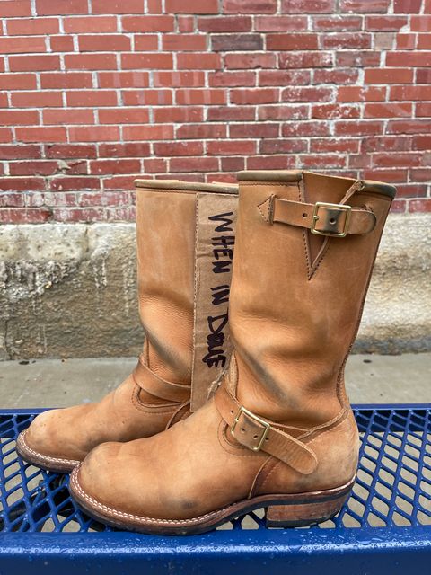 Photo by 32oz_denim on November 5, 2024 of the Nicks StationMaster in Seidel 1964 Tan.