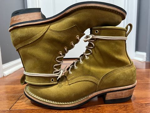 Photo by SpydercoMariner on July 3, 2026 of the Nicks Robert in Seidel Weathershield Coyote Roughout.