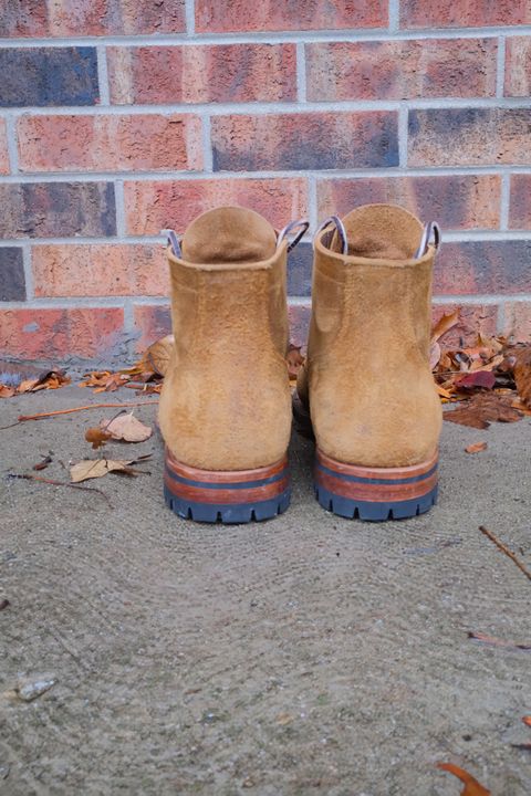Photo by danadd94 on November 6, 2024 of the Viberg Service Boot in Horween Wheat Predator Roughout.