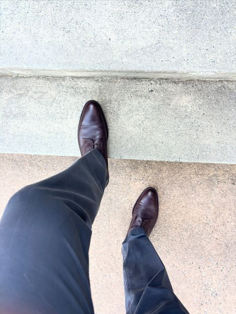 Photo by brogued on August 25, 2025 of the Edward Green Galway in Tanneries Haas Dark Brown Utah.