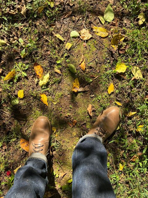 Photo by brogued on October 17, 2024 of the Viberg Service Boot in Maryam Taupe TPR Horsebutt.