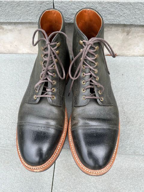Photo by npaust on November 3, 2022 of the Grant Stone Cap Toe Boot in C.F. Stead Forest Kudu.