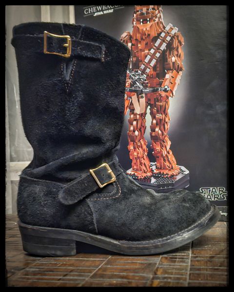 Photo by nobnix on February 9, 2025 of the Wesco Boss Engineer Boot in Black Roughout.