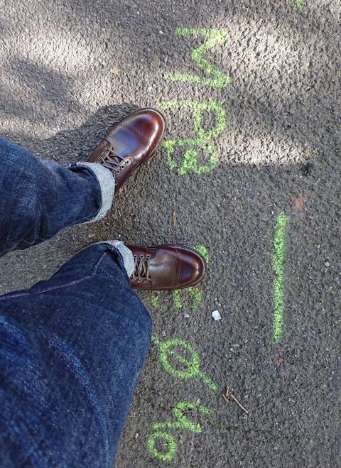 Photo by sowakichi on October 1, 2023 of the Viberg Service Boot in Shinki Dark Brown Oiled Horsebutt.