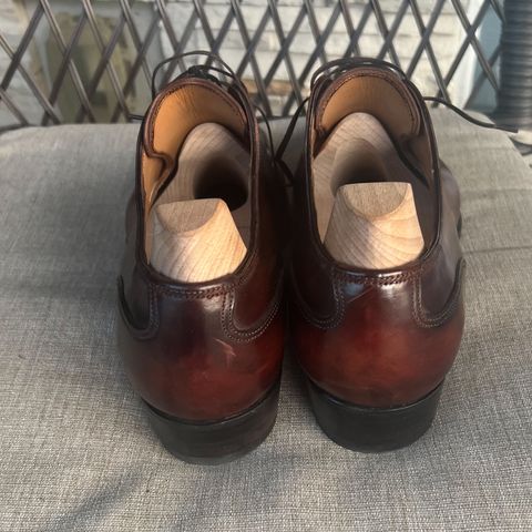 Photo by wishoeguy on November 1, 2023 of the Antonio Meccariello Centurion in Horween Unglazed Natural Shell Cordovan.