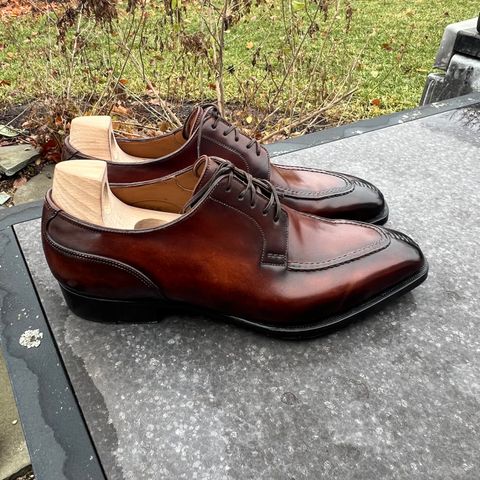 Photo by wishoeguy on December 3, 2023 of the Antonio Meccariello Centurion in Horween Unglazed Natural Shell Cordovan.