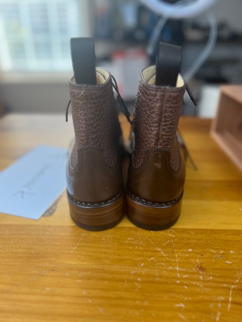 Photo by wishoeguy on October 5, 2022 of the Unlisted Maker Unlisted Model in Tochigi Oil Vachetta #2 Medium Brown.